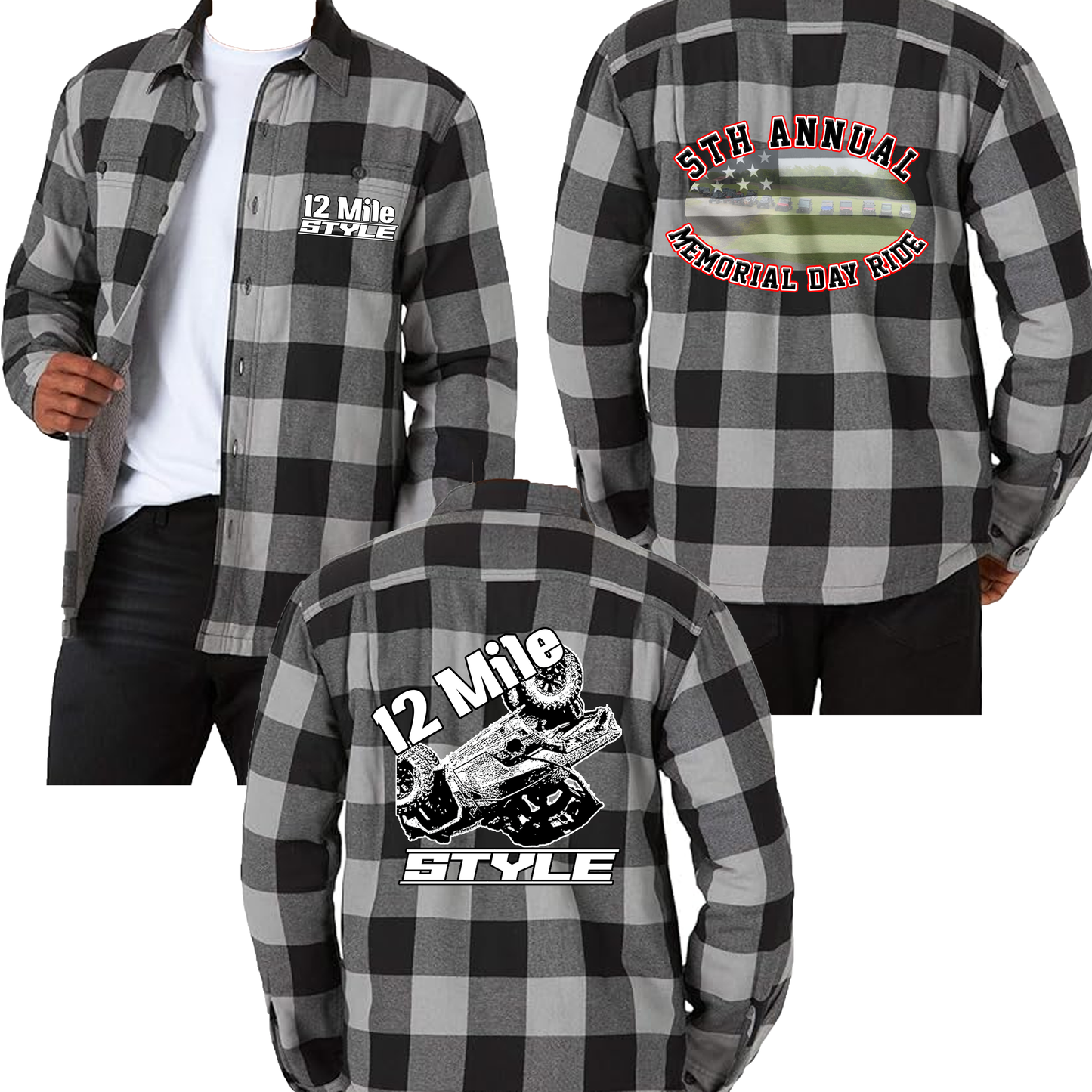 Wrangler Flannel Jacket - Sherpa Lined - 12 Mile Style