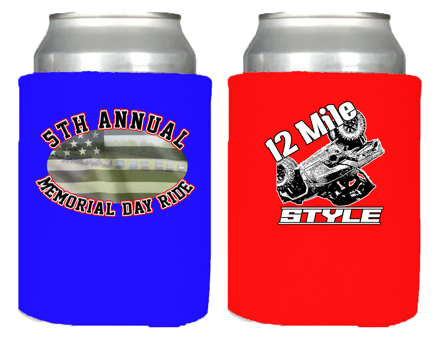 5th Annual Memorial Day Ride Can Cooler - 12 Mile Style